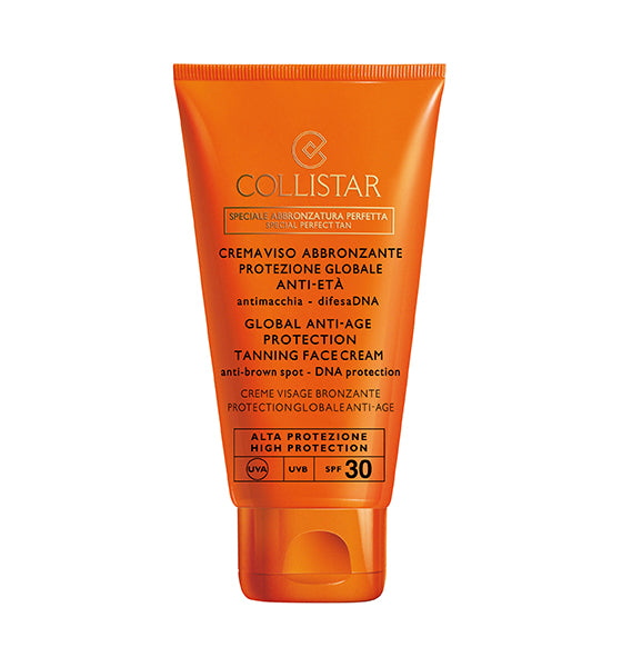 Collistar crema viso abbronzante protezione globalle anti-età spf 30